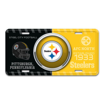 NFL - Pittsburgh Steelers Embossed Metal License Plate
