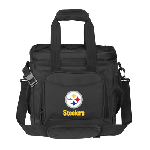 Pittsburgh Steelers 24-can flex cooler by Logo Brands with team logo and insulated design for outdoor use