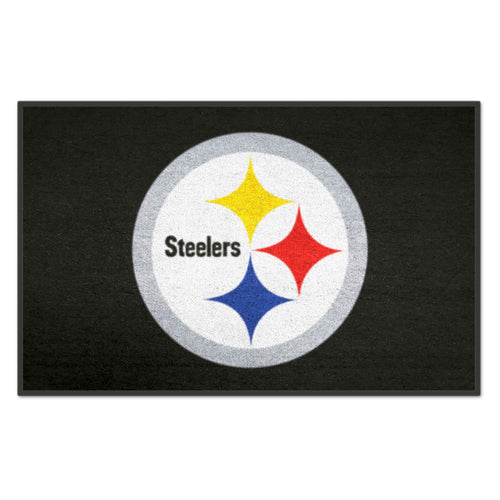 Pittsburgh Steelers NFL starter mat with team logo and colors, made of durable material, perfect for game day or home decor.