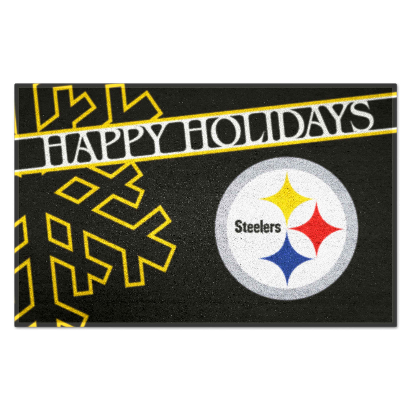 NFL - Pittsburgh Steelers Starter Mat - Happy Holidays
