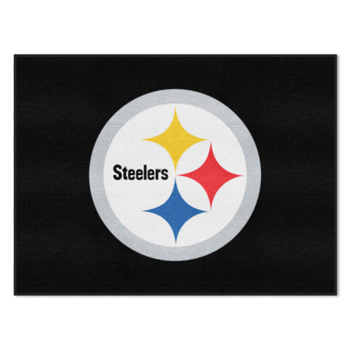 NFL Pittsburgh Steelers All-Star Mat by Logo Brands featuring team logo and vibrant design for sports fans.