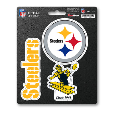 NFL - Pittsburgh Steelers Decal 3-pk