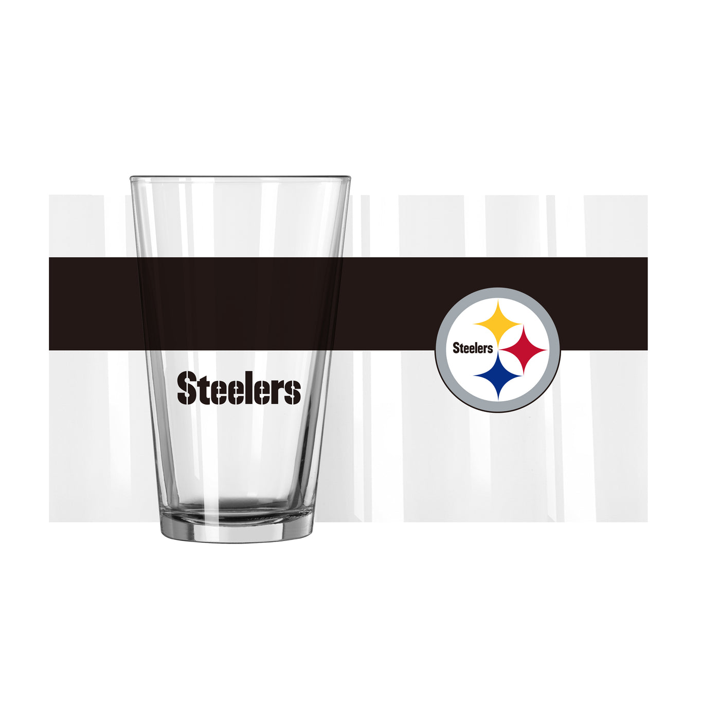 Pittsburgh Steelers 16oz Colorblock Pint Glass