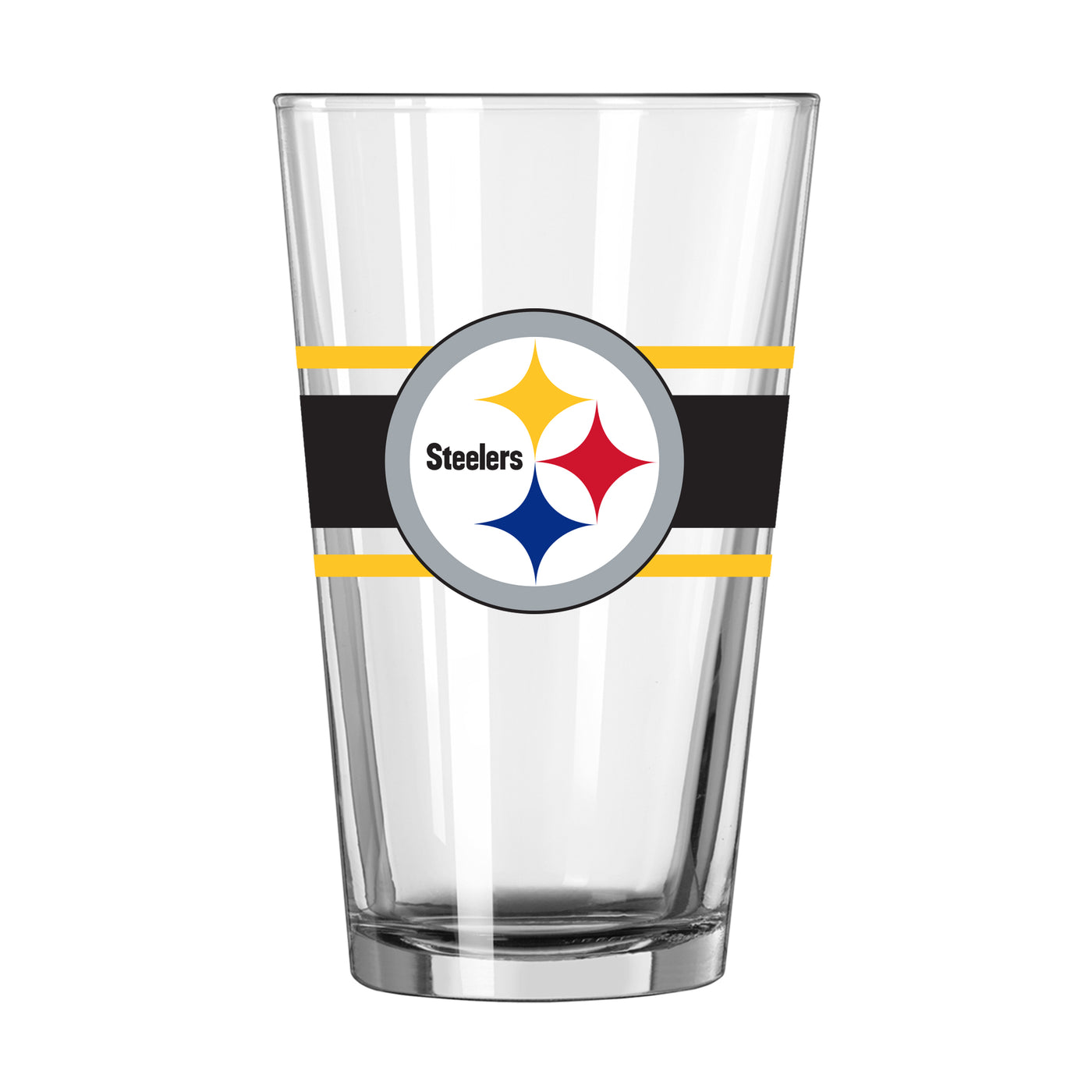 Pittsburgh Steelers 16oz Stripe Pint Glass