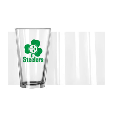 Pittsburgh Steelers 16oz St. Patrick's Day Logo Pint Glass