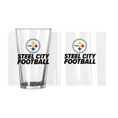 Pittsburgh Steelers 16oz Slogan Pint Glass