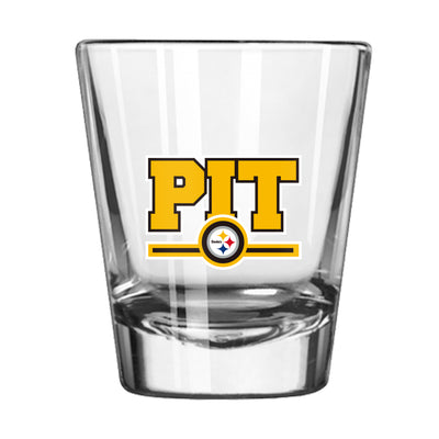 Pittsburgh Steelers 2oz Letterman Shot Glass