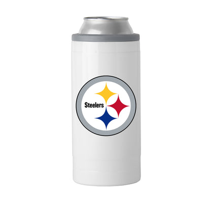 Pittsburgh Steelers Letterman 12 oz Slim Can Coolie