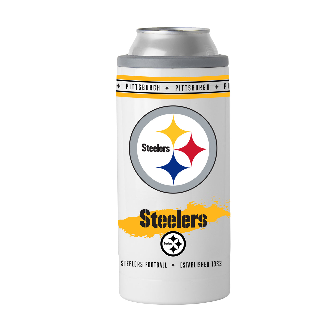 Pittsburgh Steelers 12oz FC Slim Can Coolie