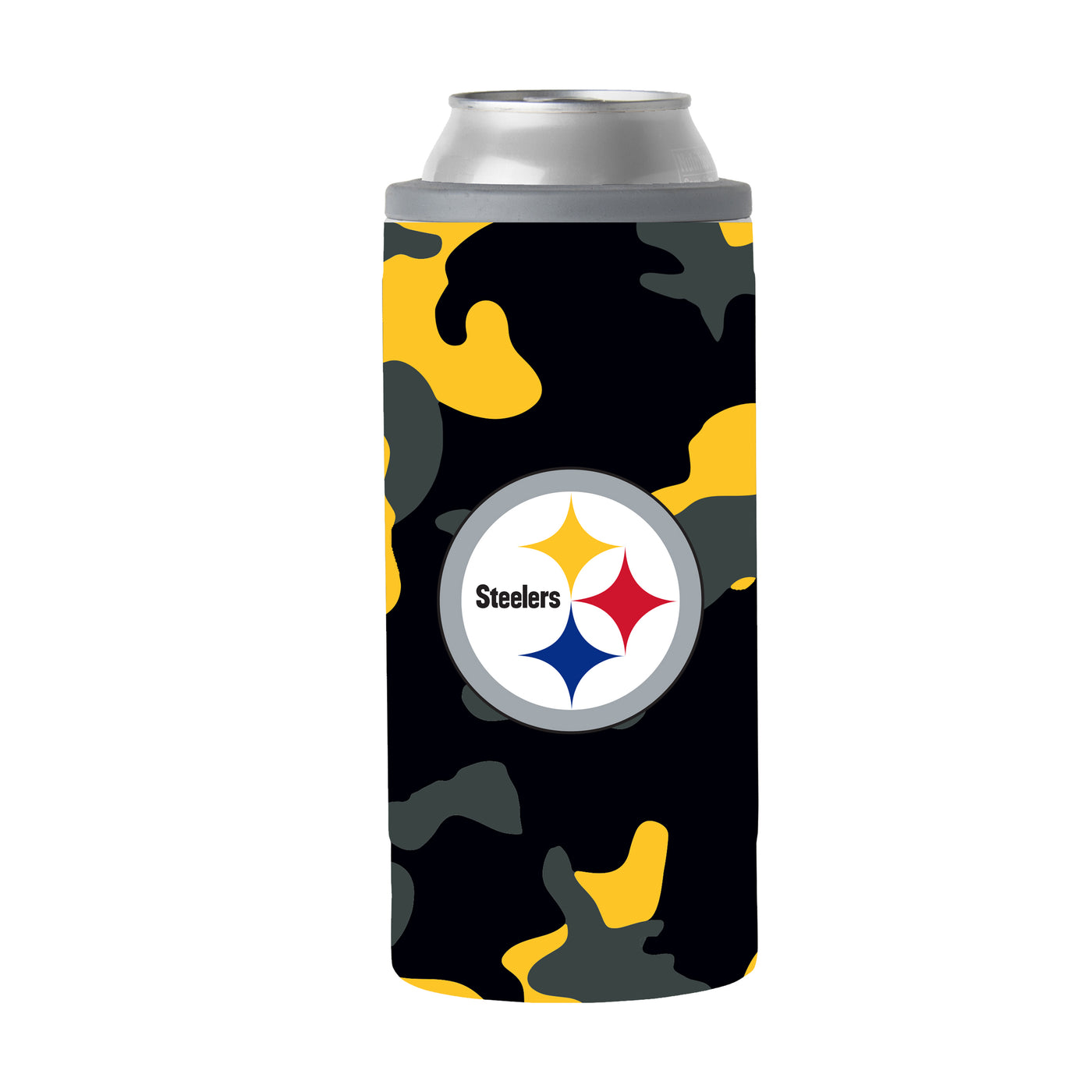 Pittsburgh Steelers Camo Swagger 12oz Slim Can Coolie