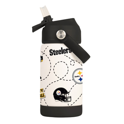 Pittsburgh Steelers 12oz Mascot SS Kids Bottle