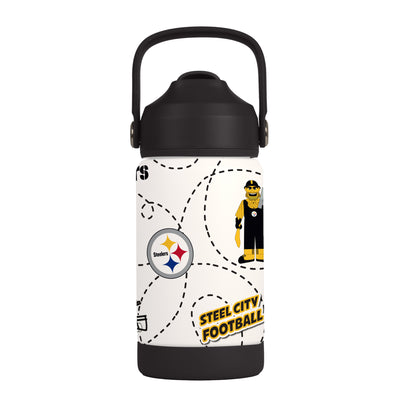 Pittsburgh Steelers 12oz Mascot SS Kids Bottle