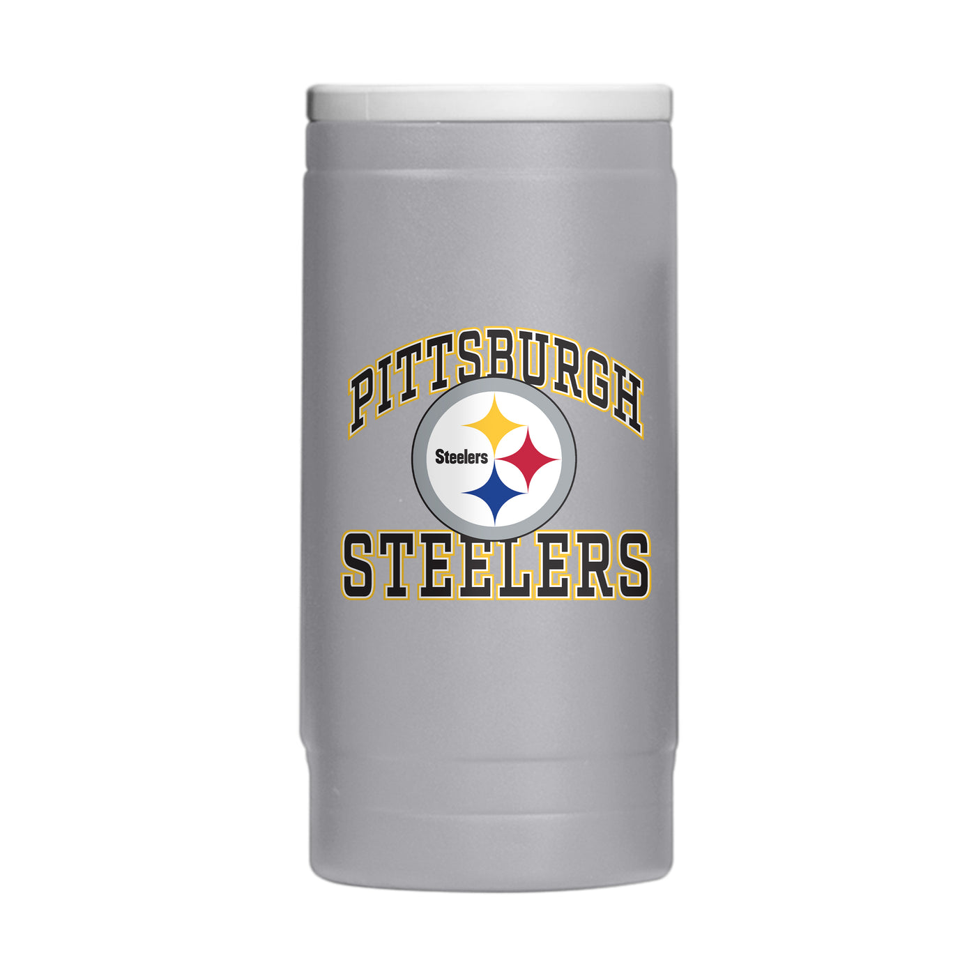 Pittsburgh Steelers 12oz Athletic Powdercoat SlimCan Coolie