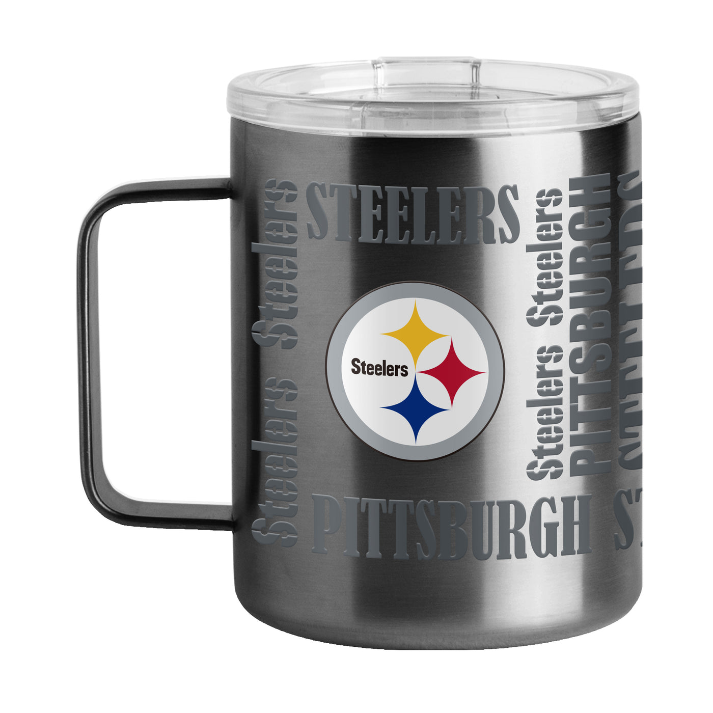 Pittsburgh Steelers 15oz Replay Stainless Steel Mug