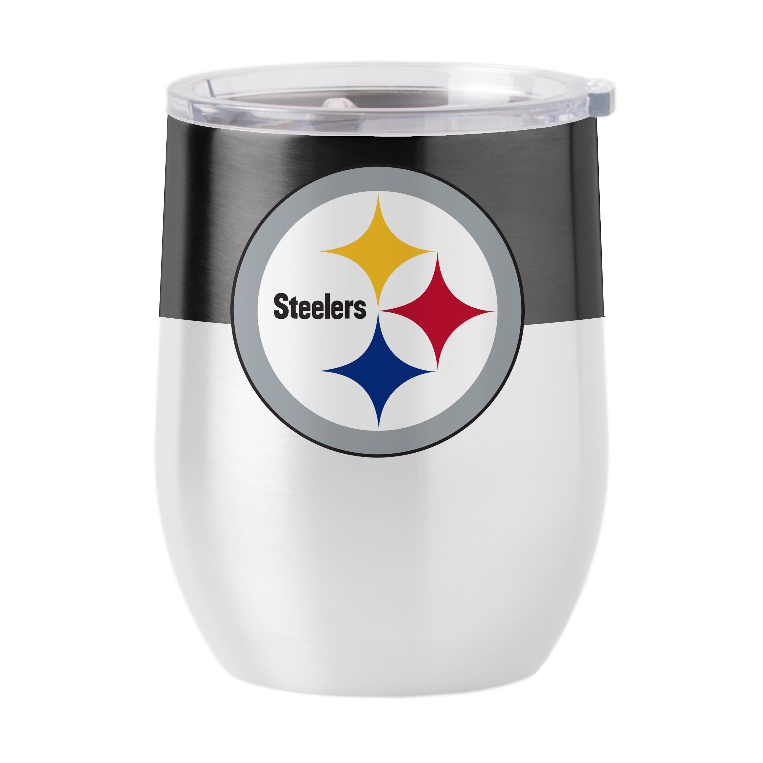 Pittsburgh Steelers Colorblock 16oz Stainless Curved Beverage
