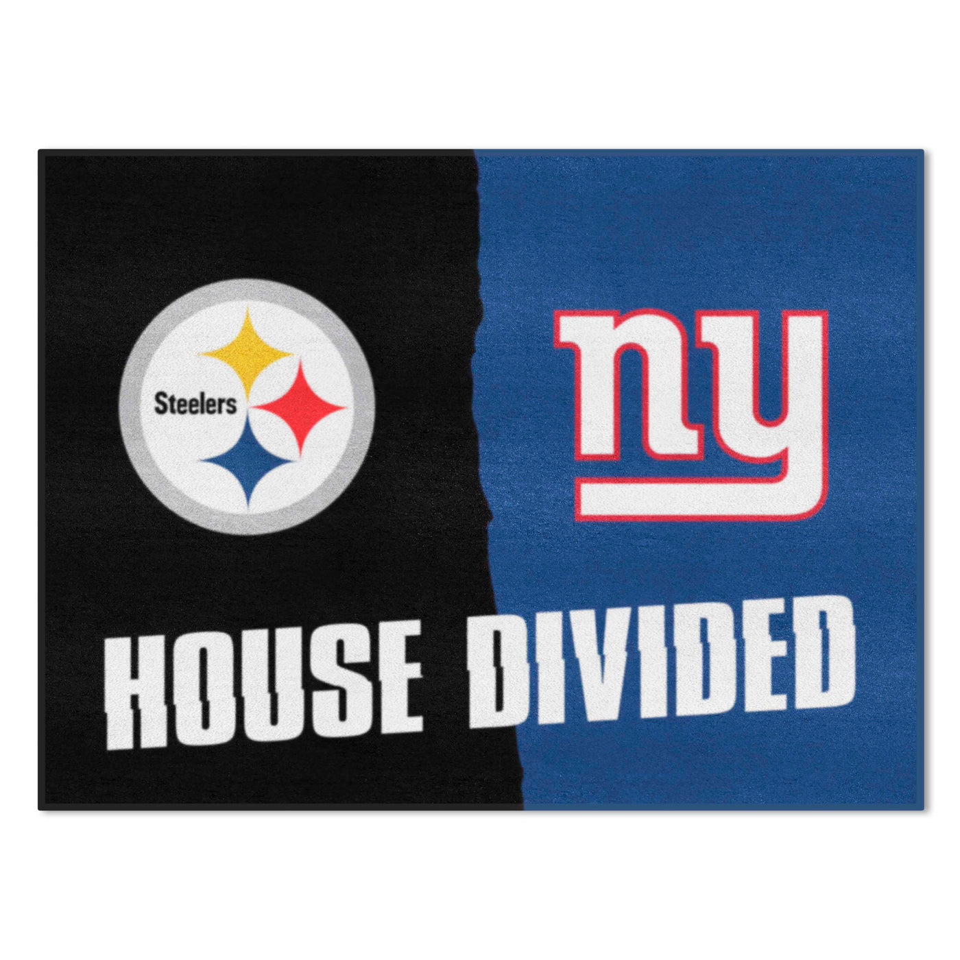 NFL House Divided Mat - Steelers / Giants