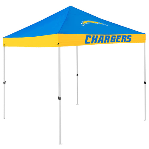 Los Angeles Chargers Classic Mark Economy Canopy shelter with team logo and sturdy frame, ideal for outdoor sports events.