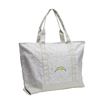 Los Angeles Chargers Leopard Pattern Tote - Logo Brands