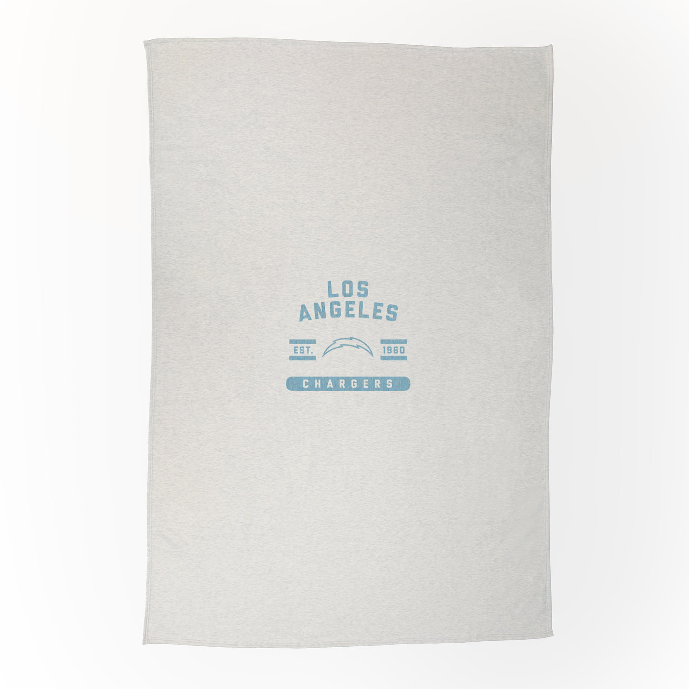 Los Angeles Chargers Oatmeal Sweatshirt Blanket - Logo Brands