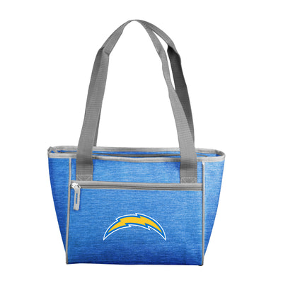 Los Angeles Chargers Crosshatch 16 Can Cooler Tote - Logo Brands
