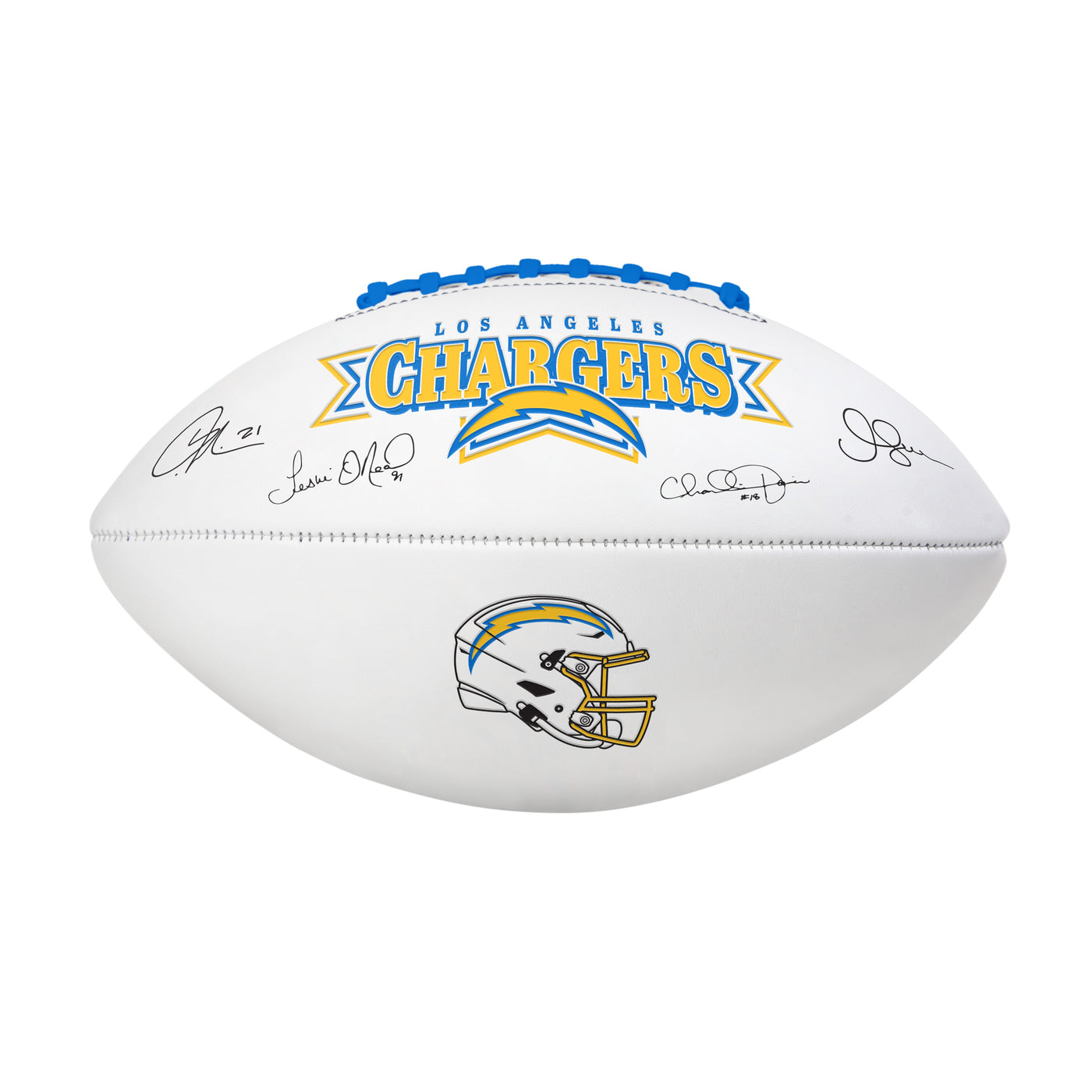 LA Chargers Autograph Signature Football