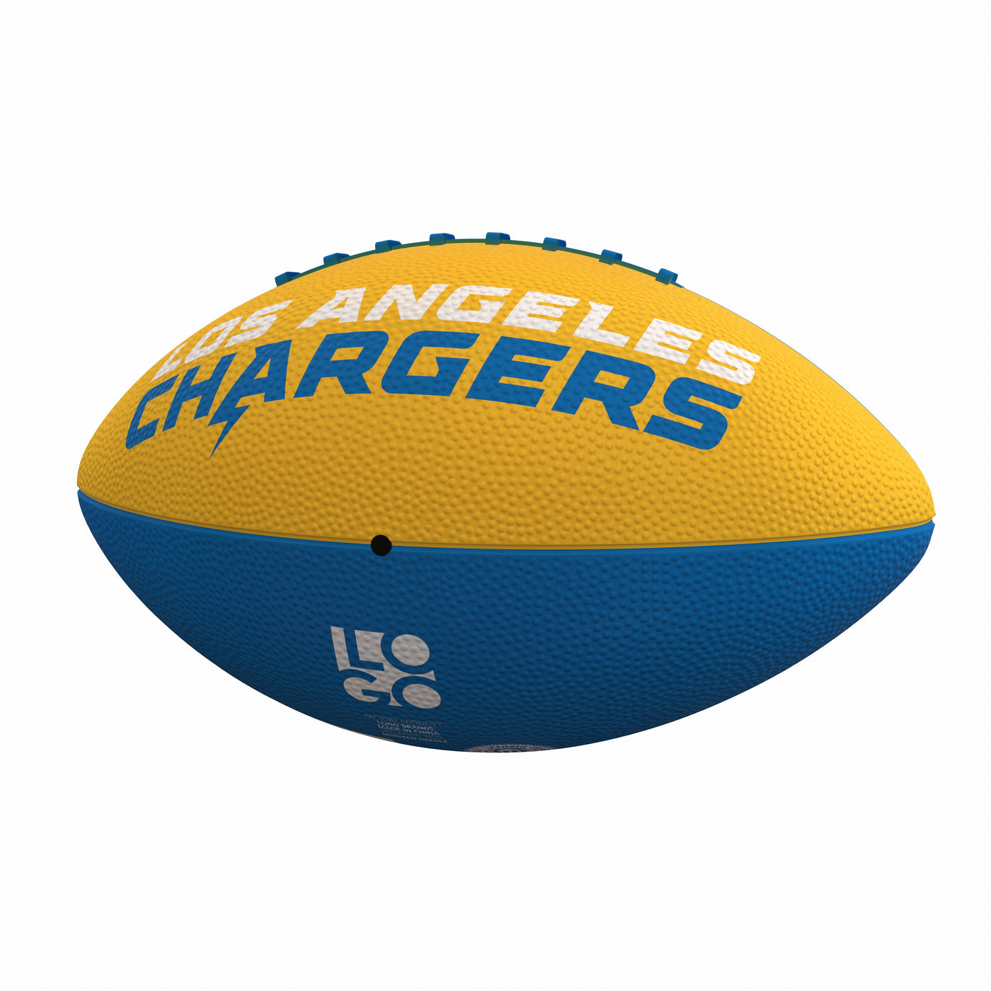 Los Angeles Chargers Pinwheel Logo Junior-Size Rubber Football