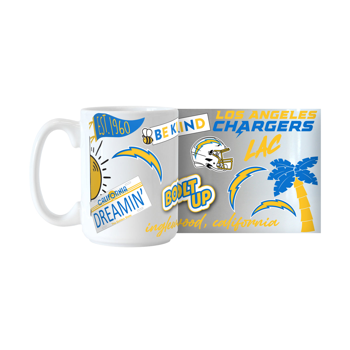 LA Chargers 15oz Native Sublimated Mug