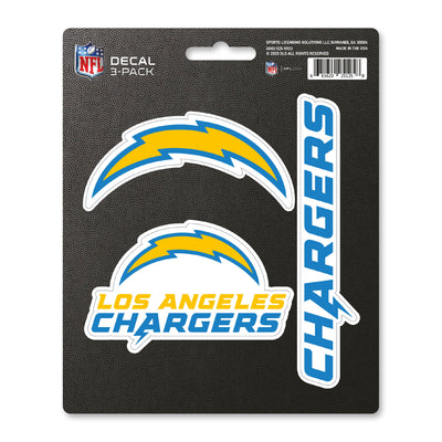 NFL - Los Angeles Chargers Decal 3-pk