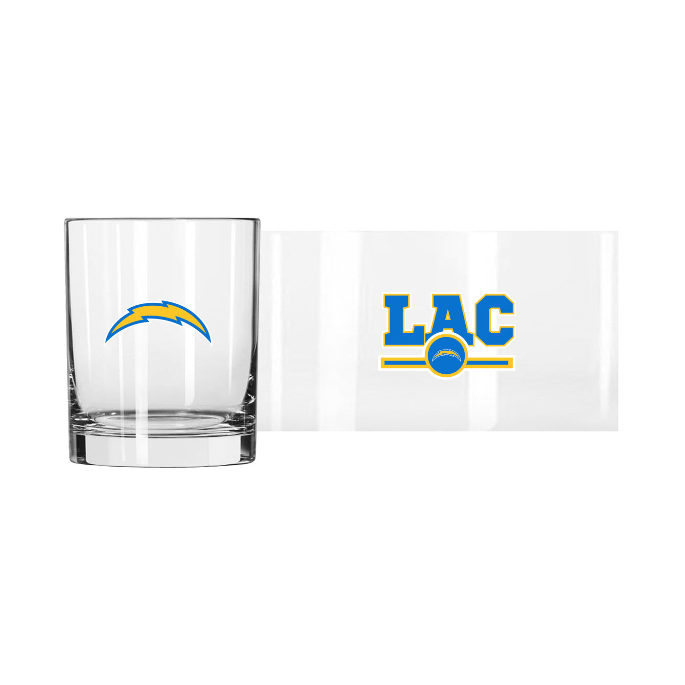 Los Angeles Chargers 14oz Letterman Rock Glass