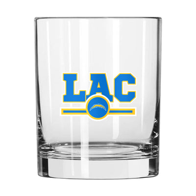 Los Angeles Chargers 14oz Letterman Rock Glass