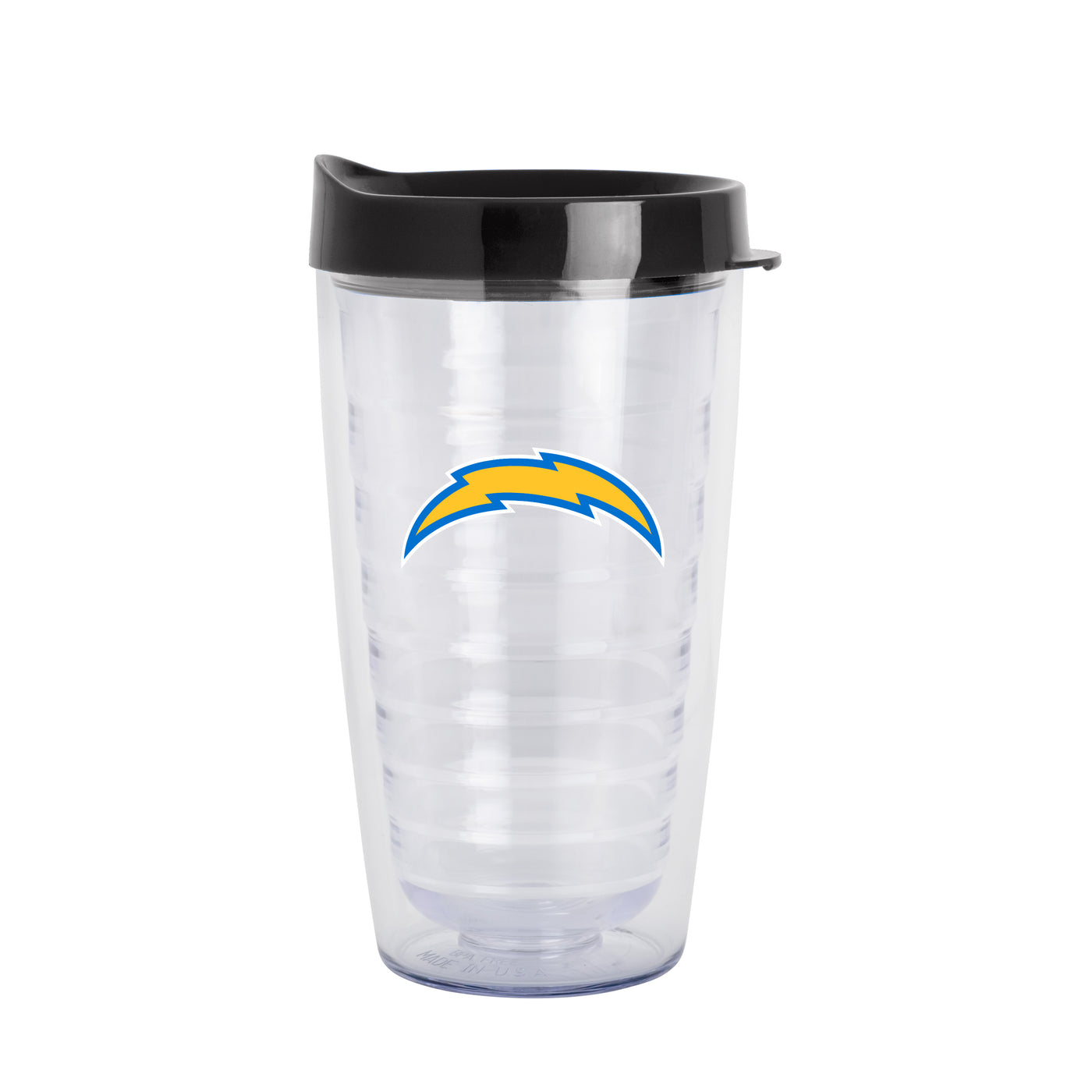 LA Chargers 16oz Flipside Dbl Wall Clear Tumbler