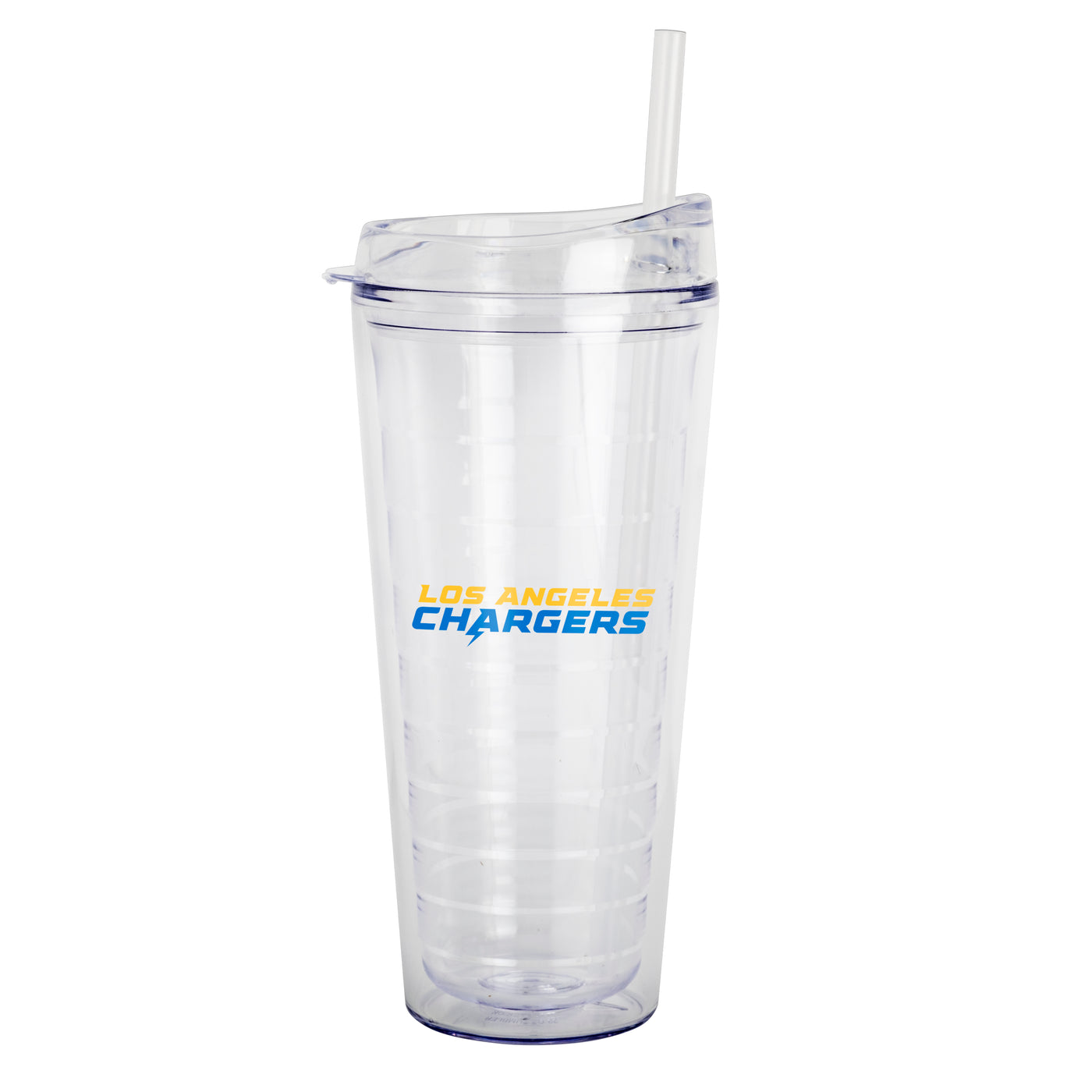 LA Chargers 22oz Flipside Dbl Wall Clear Tumbler