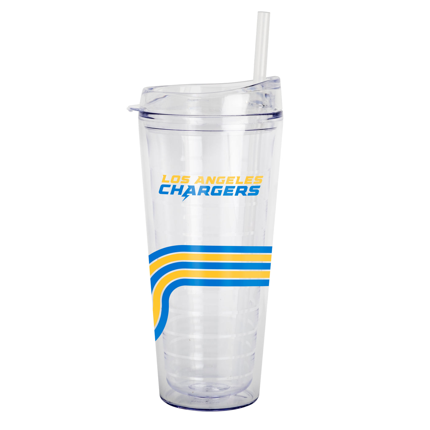 LA Chargers 22oz Waves Dbl Wall Clear Tumbler