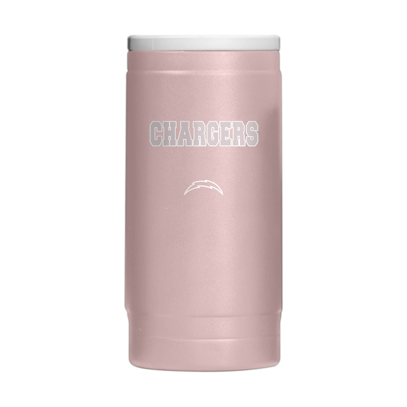 LA Chargers  Stencil Powder Coat Slim Can Coolie