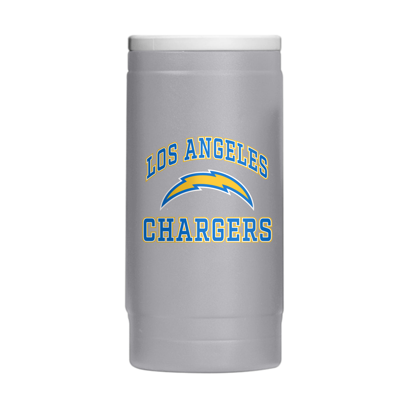 LA Chargers 12oz Athletic Powdercoat SlimCan Coolie