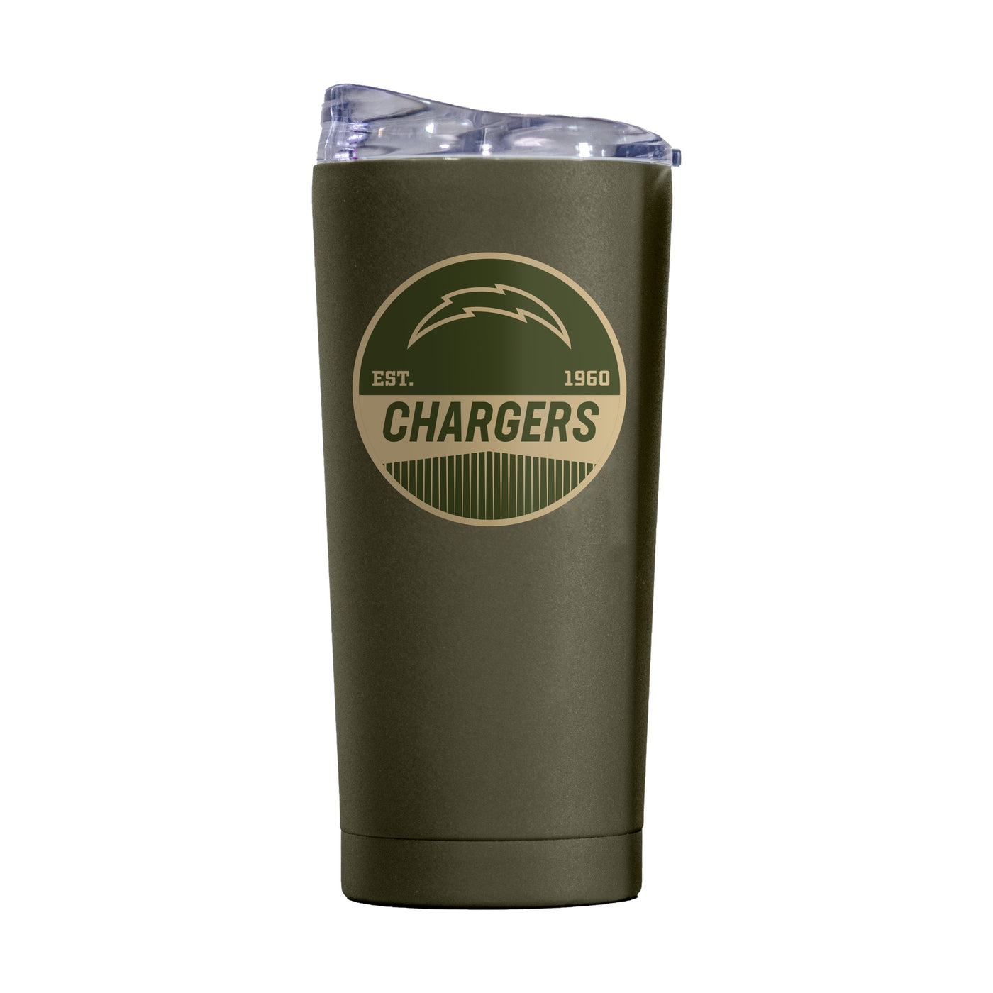 LA Chargers 20oz Badge Powder Coat Tumbler