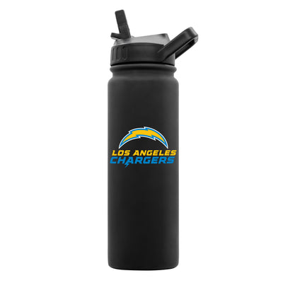 Los Angeles Chargers 24oz Black Soft Touch Bottle - Logo Brands