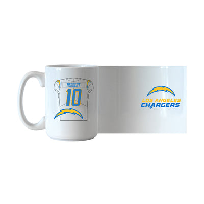 LA Chargers Justin Herbert Jersey 15oz Sublimated Mug