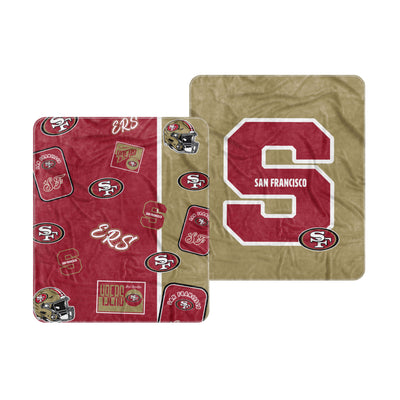 San Francisco 49ers Dream Weave Throw 50x60