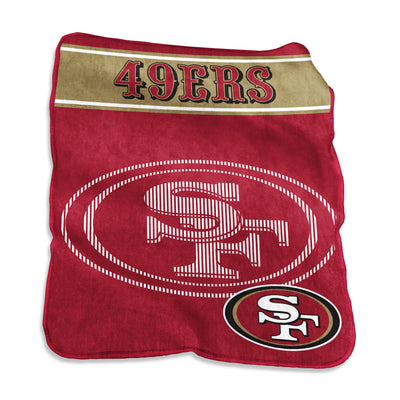 San Francisco 49ers 60x80 Raschel Throw - Logo Brands