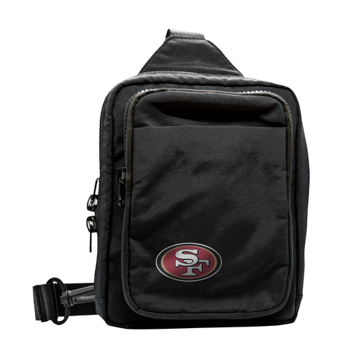 San Francisco 49ers Dash Pack bag by Logo Brands featuring team logo and red and gold design for fan accessories.