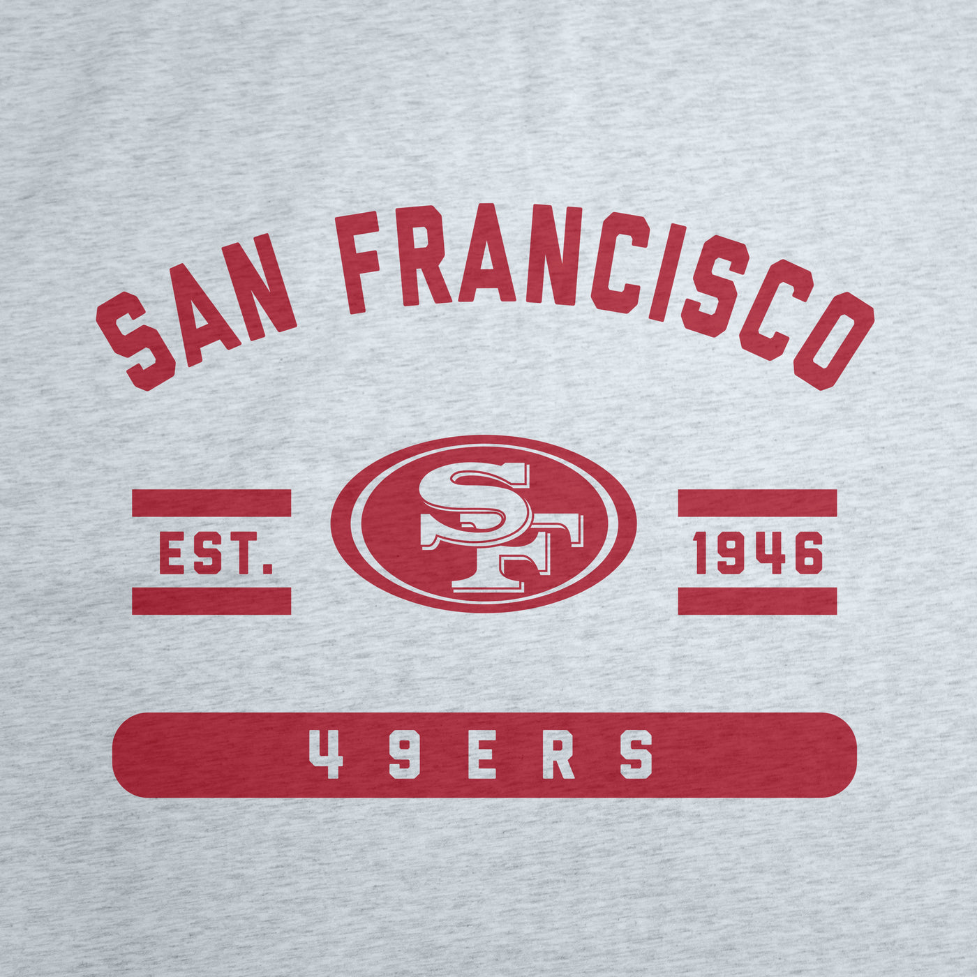 San Francisco 49ers Gray Sublimated Sweatshirt Blanket - Logo Brands