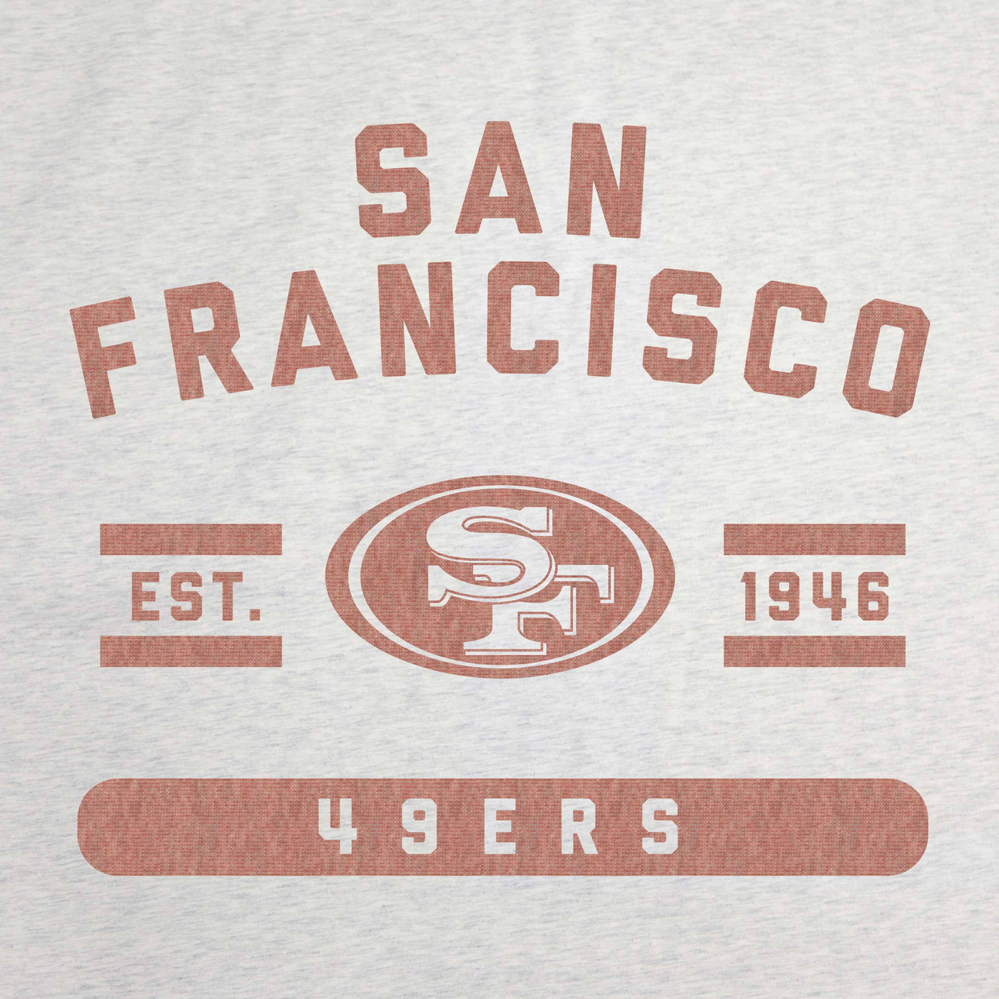 San Francisco 49ers Oatmeal Sweatshirt Blanket