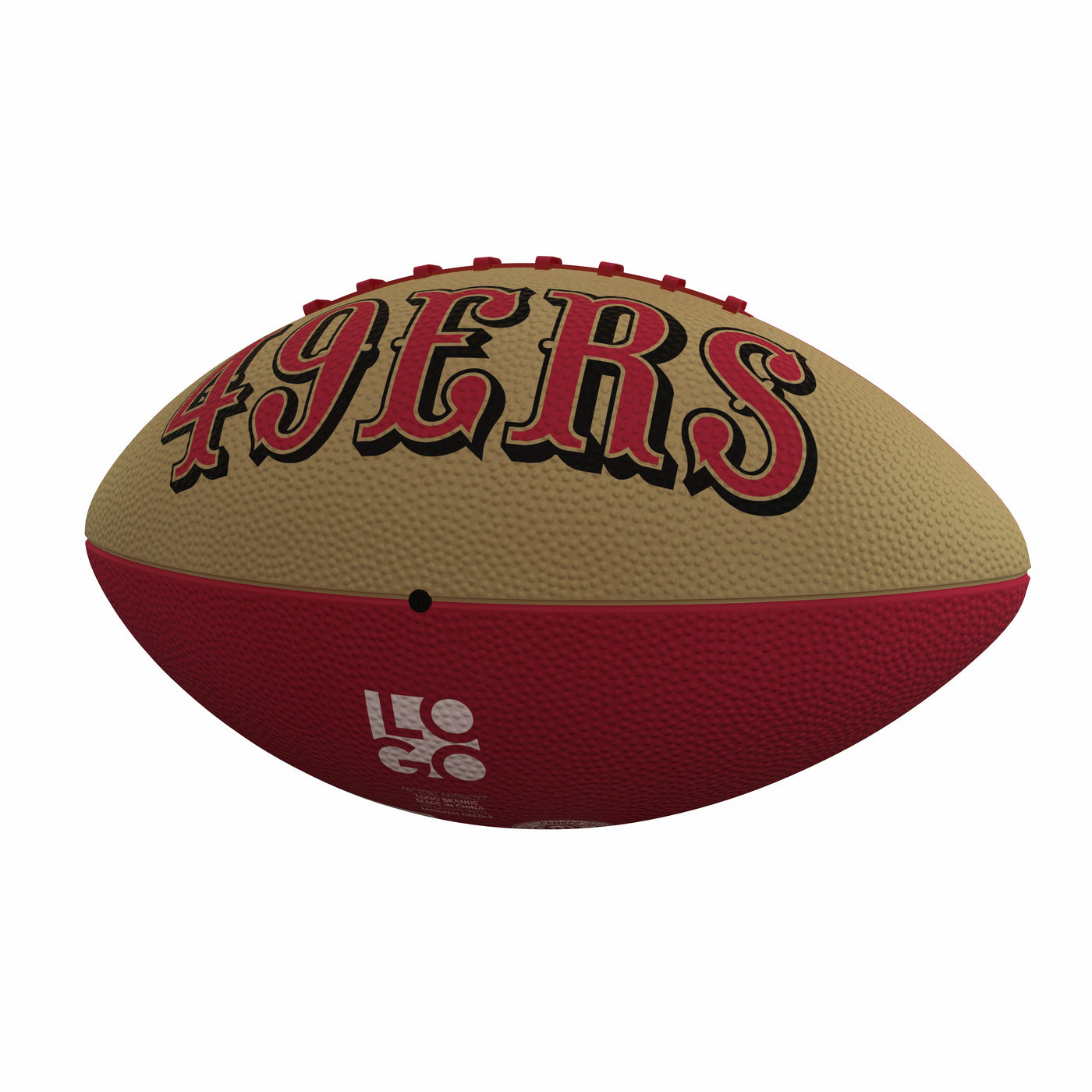 San Francisco 49ers Pinwheel Logo Junior-Size Rubber Football