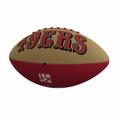 San Francisco 49ers Pinwheel Logo Junior-Size Rubber Football