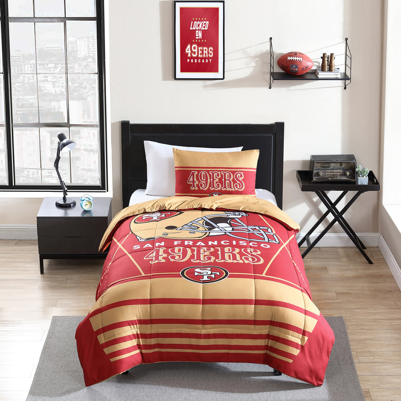 San Francisco 49ers Crosser Comforter Set Twin