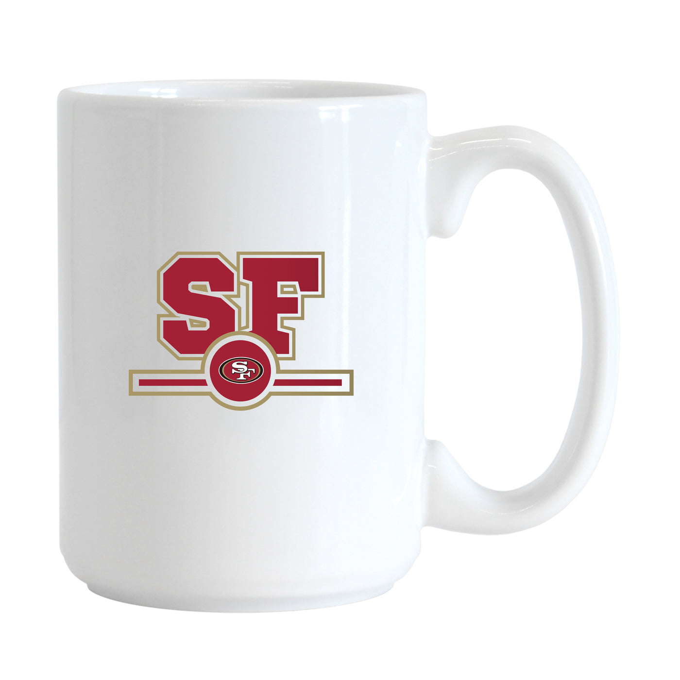 San Francisco 49ers 15oz Letterman Sublimated Mug
