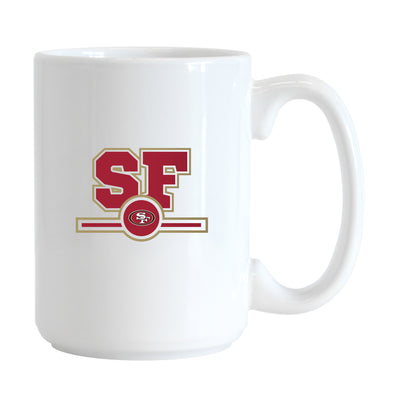 San Francisco 49ers 15oz Letterman Sublimated Mug