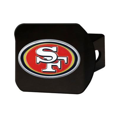 NFL - San Francisco 49ers Color on Black Hitch Cover