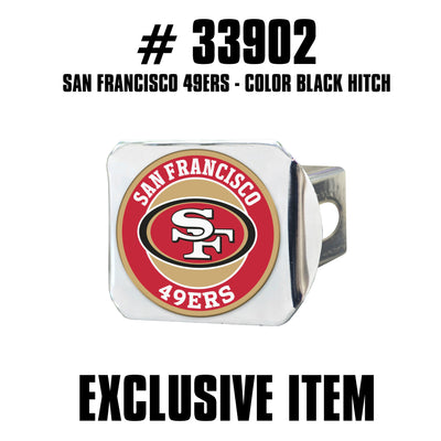 TRINITY NFL - San Francisco 49ers Color on Chrome Hitch Cover